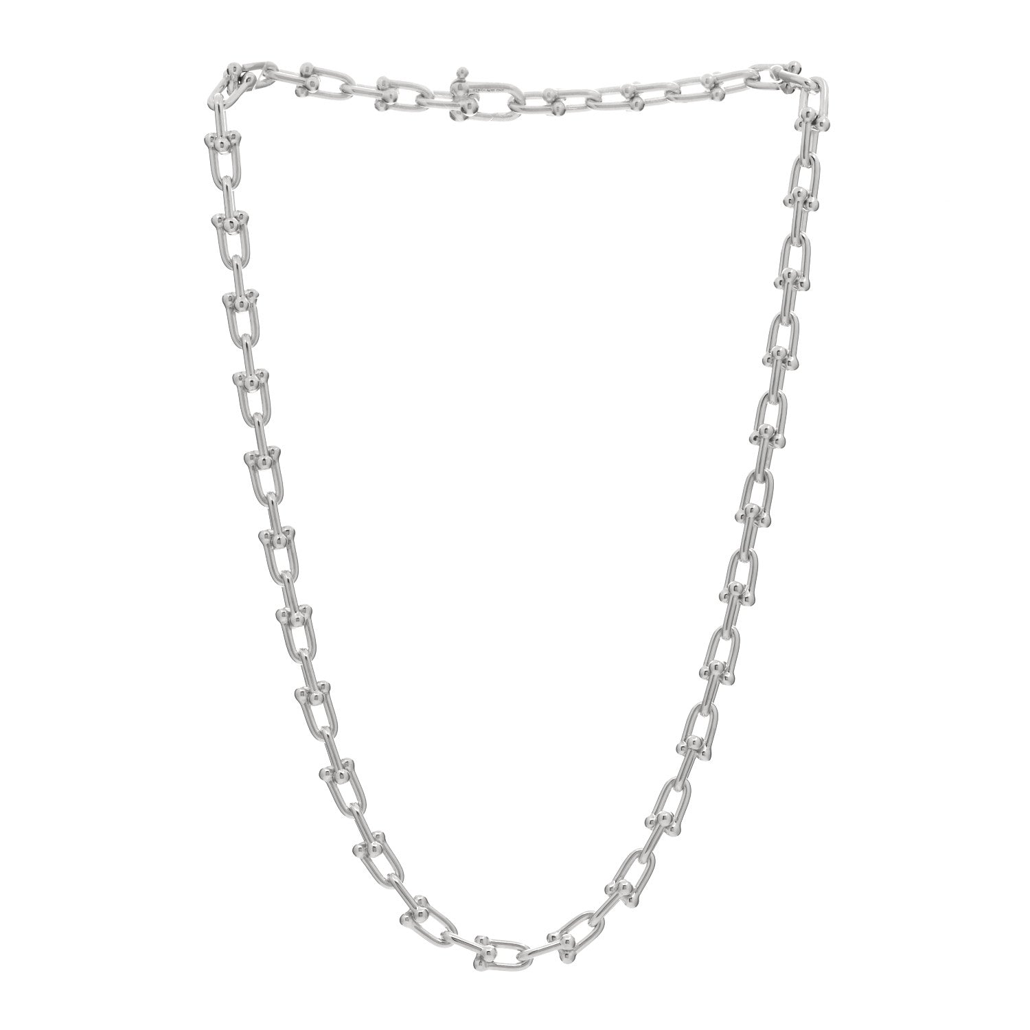 Tiffany Sterling Silver Medium HardWear Link Necklace 2 of 3
