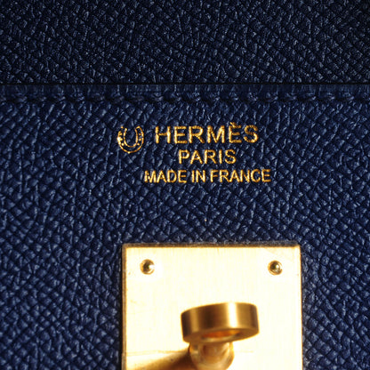 Hermes Epsom Horseshoe Bi-Color Birkin 40 Bleu Sapphire Blue Jean 21 of 27