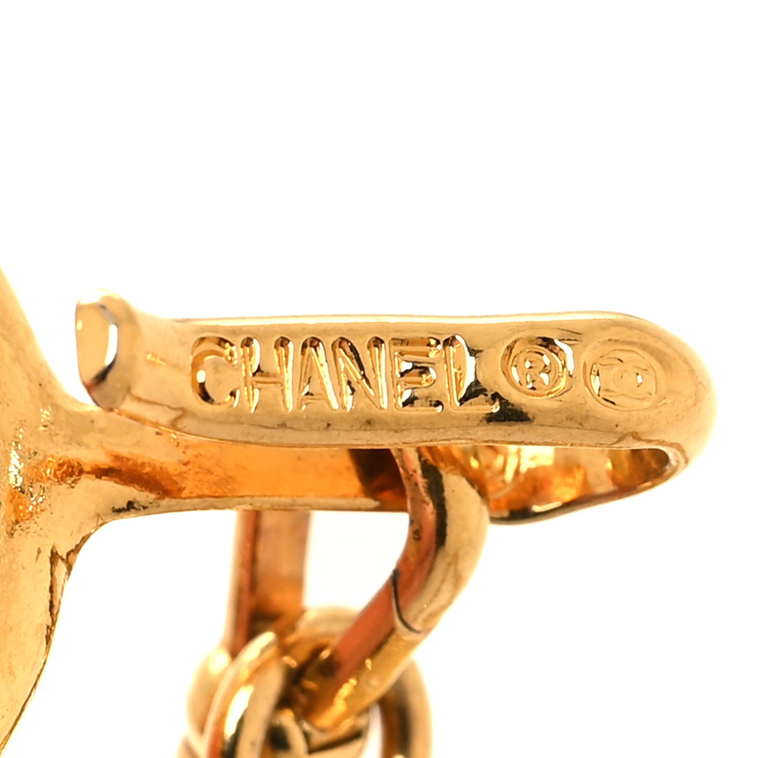 Chanel Metal Chain CC Medallion Belt Gold 4 of 4