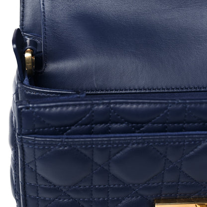 Christian Dior Lambskin Cannage CD Lock Flap Bag Navy 11 of 12