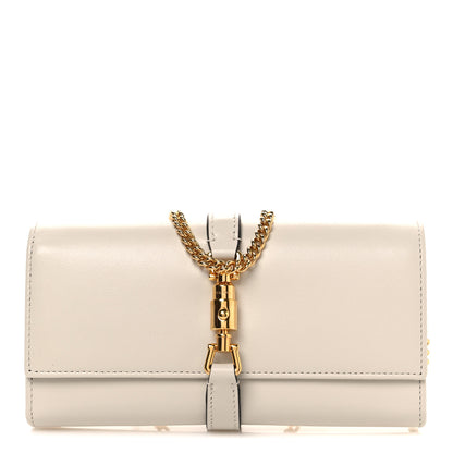 Gucci Calfskin Jackie 1961 Chain Wallet Mystic White 1 of 12