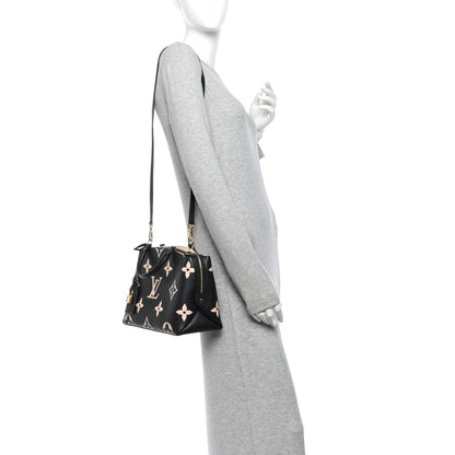 Louis Vuitton Empreinte Monogram Giant Petit Palais Black Beige 2 of 10