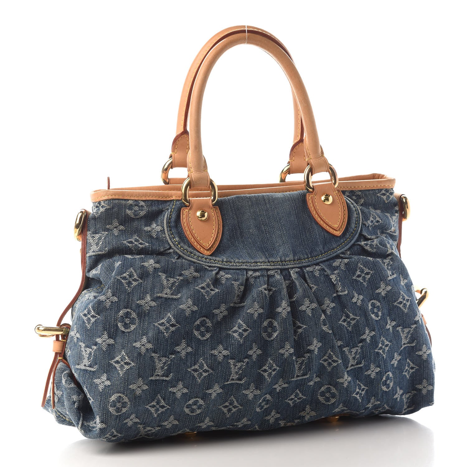 Louis Vuitton Denim Neo Cabby MM Blue 3 of 11