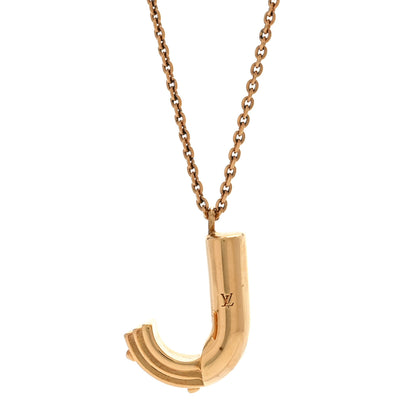 Louis Vuitton LV And Me Letter J Necklace Gold 4 of 7