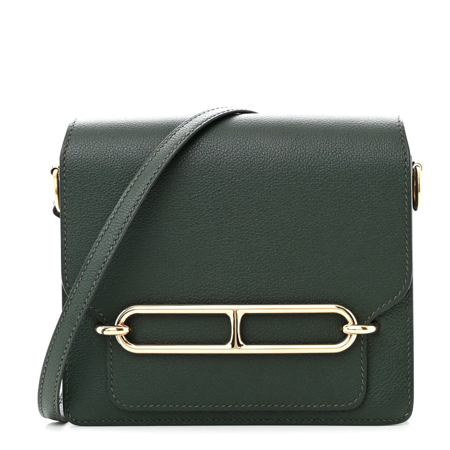 Hermes Evercolor Mini Sac Roulis Vert Titien 1 of 12