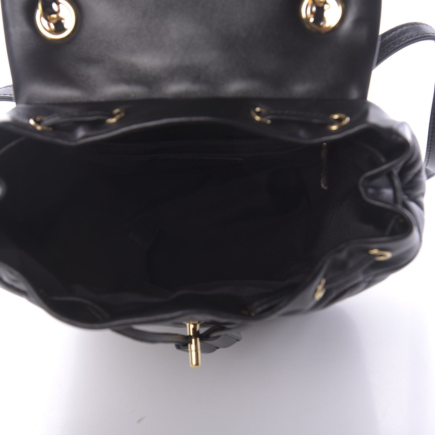 Lambskin Quilted Small Urban Spirit Backpack Black