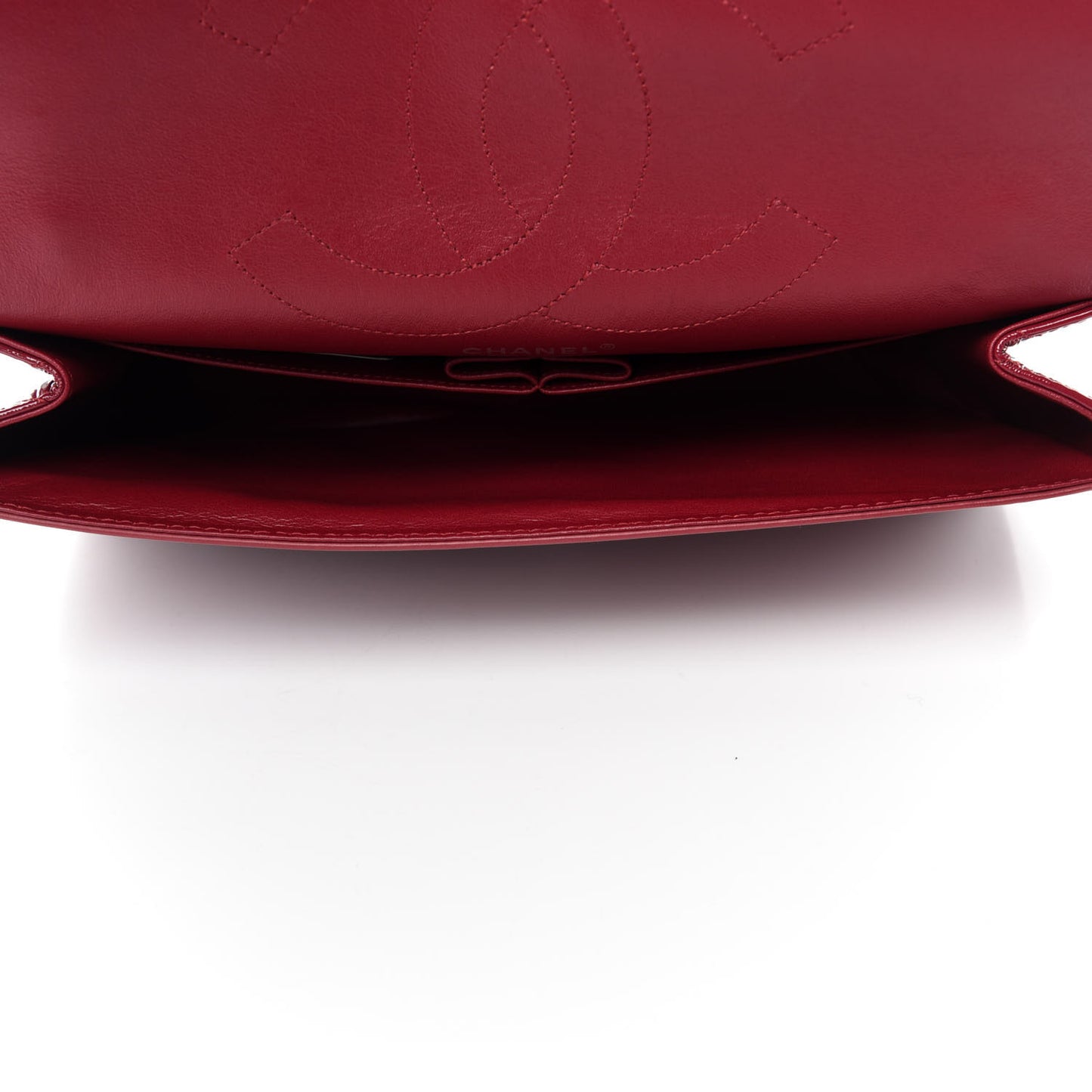 Distressed Patent Quilted 2.55 Reissue 227 Flap Red