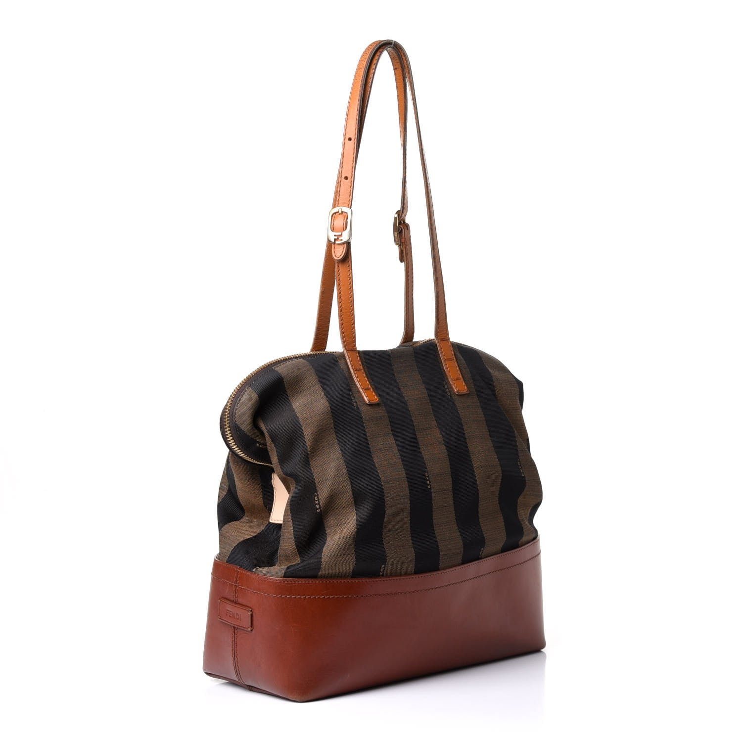 Fendi Pequin Cuoio Vegetale 2Bag Tobacco Cuoio Miele Vacchetta 3 of 14