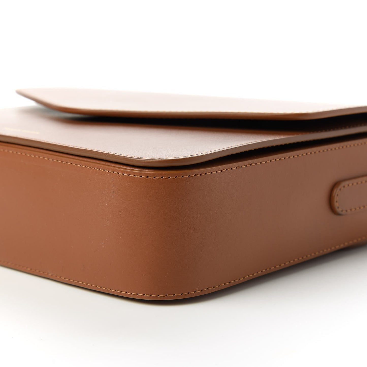 Calfskin Envelope Flap Crossbody Bag Saddle