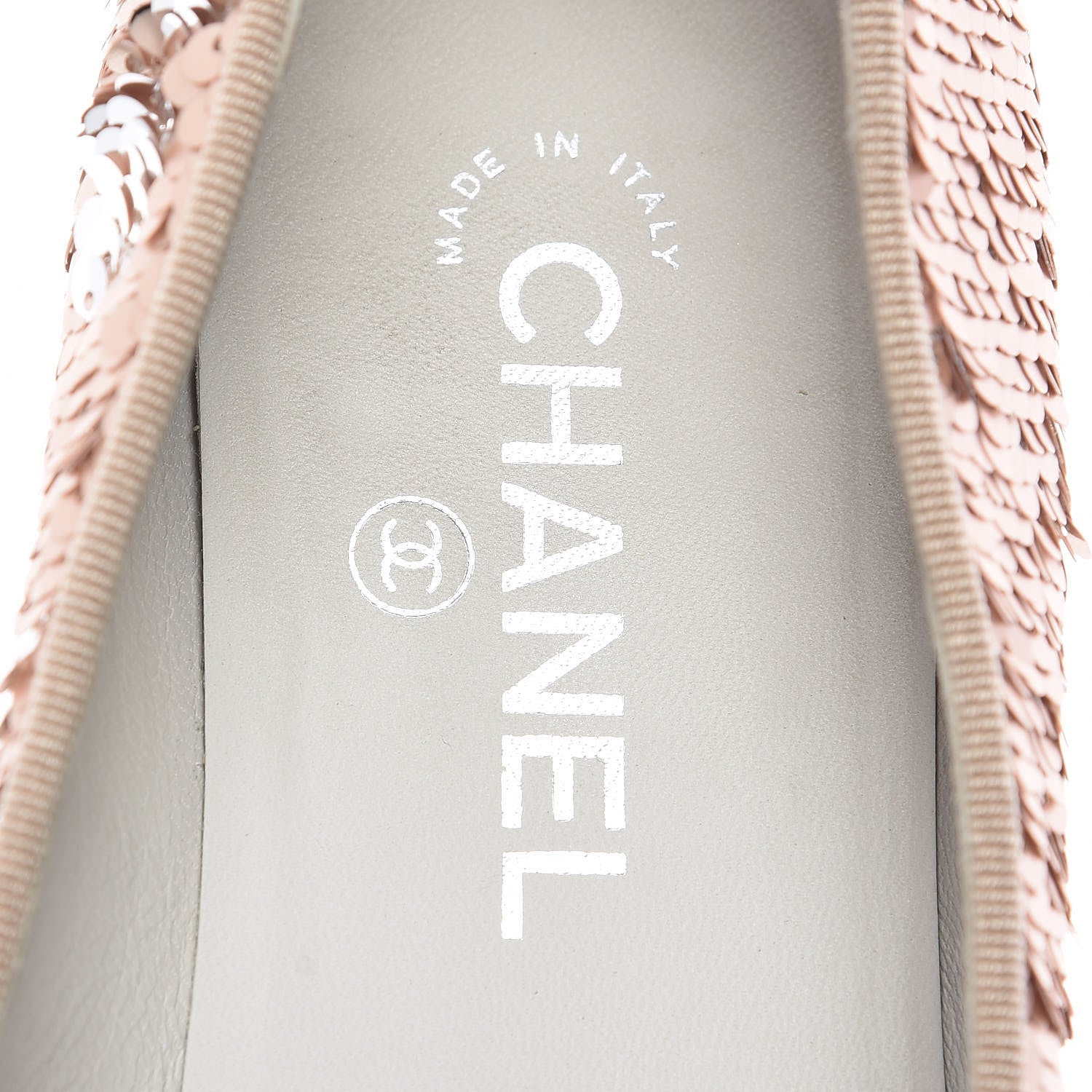Chanel Sequin CC Moccasin Loafers 39 Pink 9 of 16