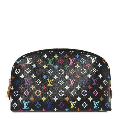 Louis Vuitton Monogram Multicolor Cosmetic Pouch Black Grenade 1 of 8