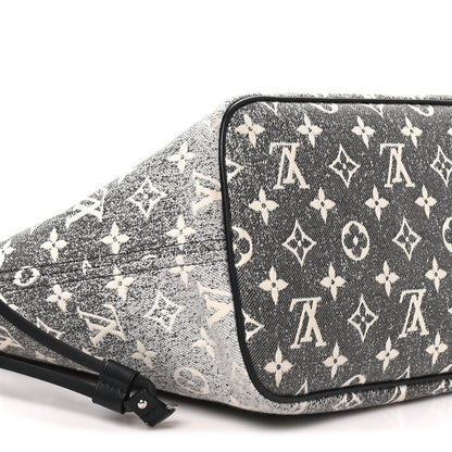 Louis Vuitton Denim Monogram Jacquard Neverfull MM Grey 9 of 11
