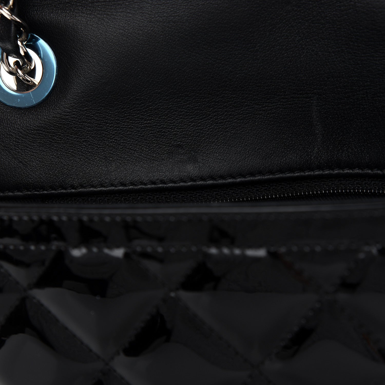 Chanel Patent Quilted Large Coco Shine Flap Black 10 of 10