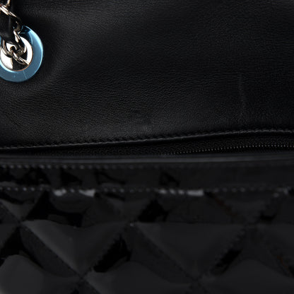 Chanel Patent Quilted Large Coco Shine Flap Black 10 of 10