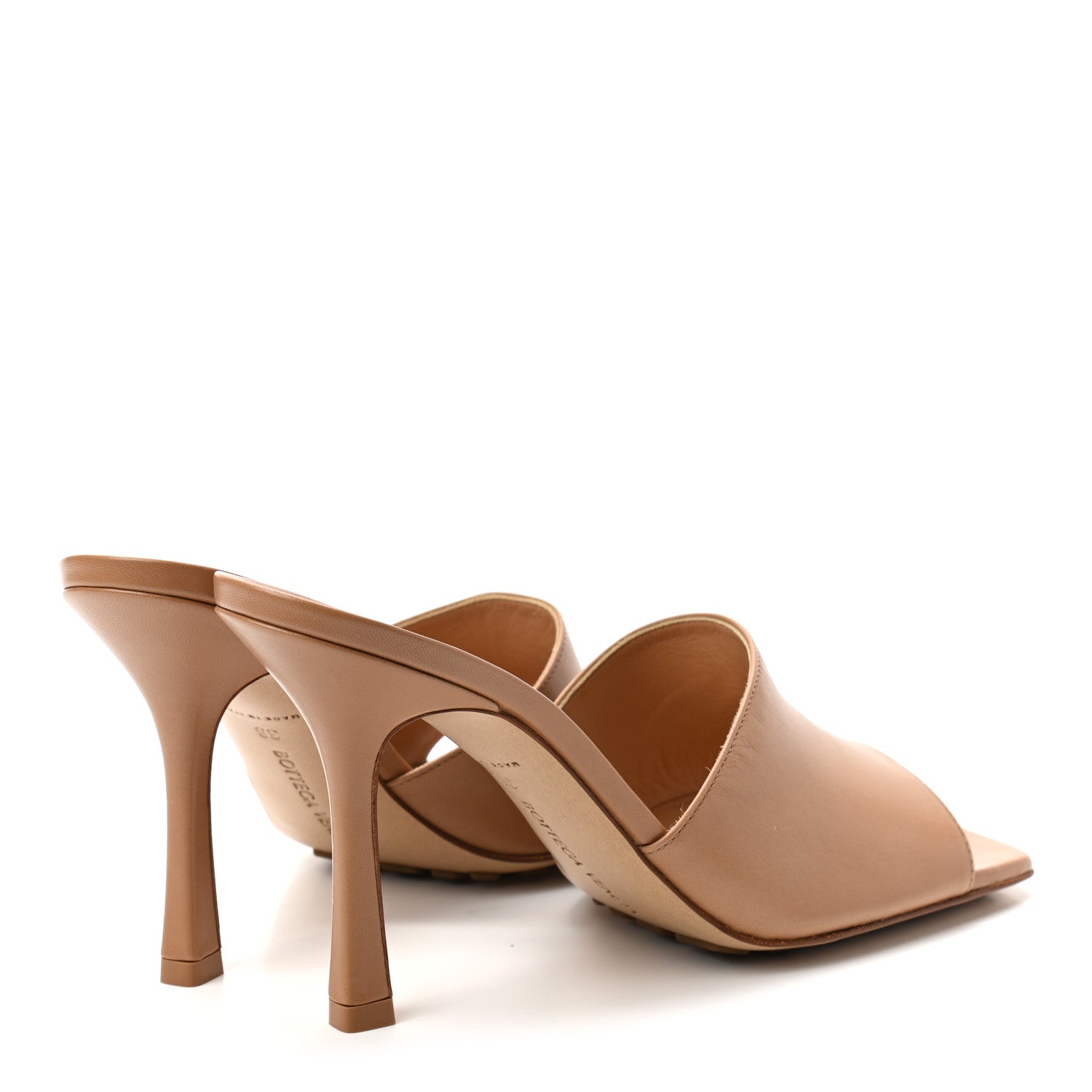 Bottega Veneta Lambskin Stretch Mule Sandals 38 Nude 4 of 7
