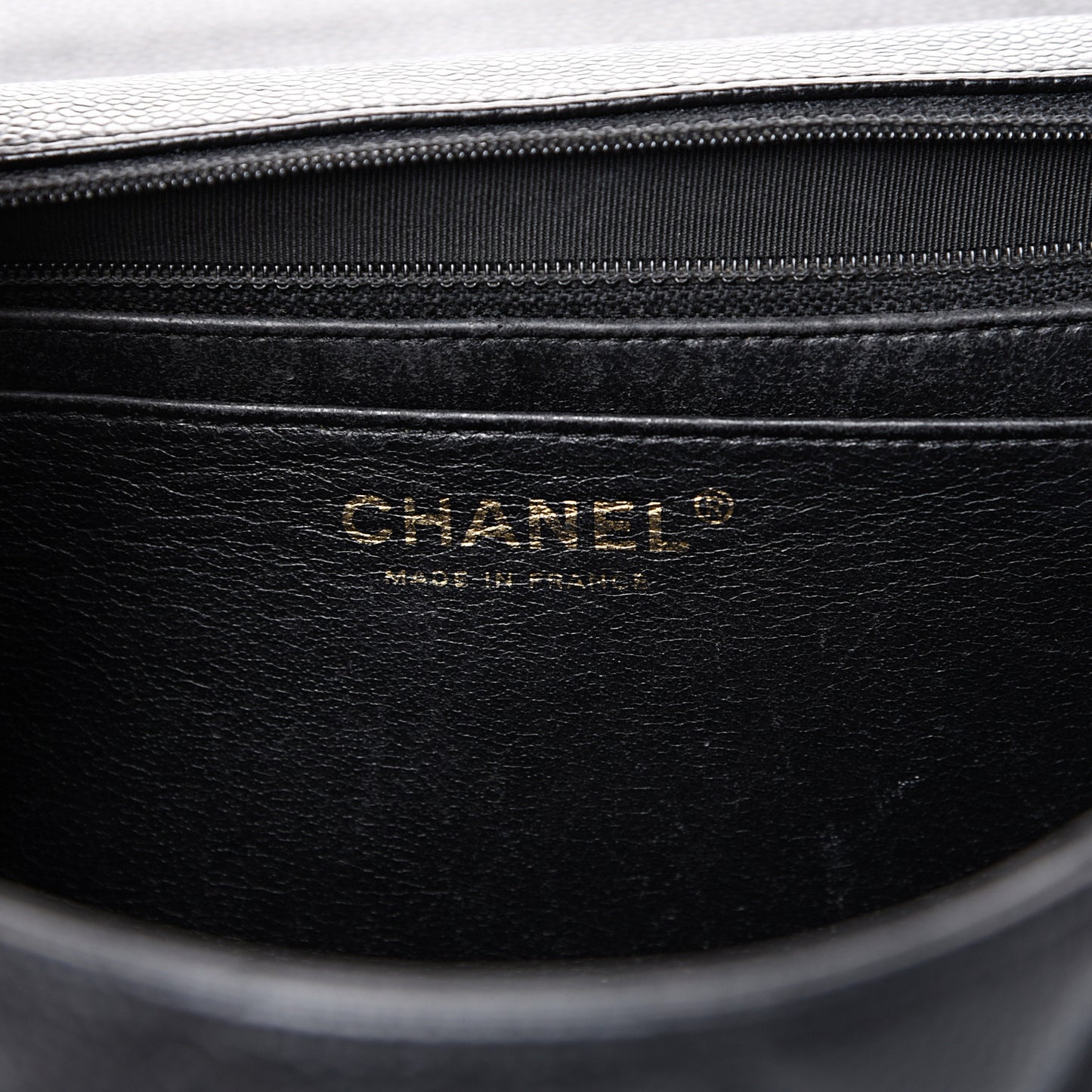 Caviar Quilted Jumbo Single Flap Black