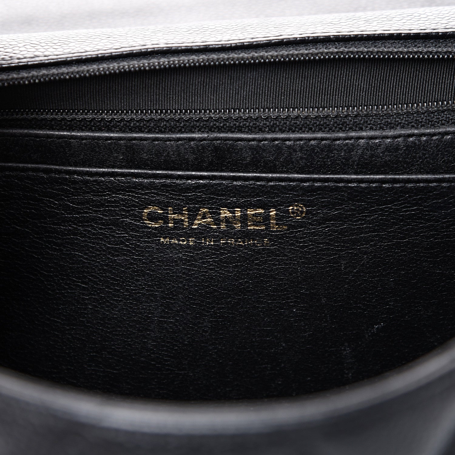 Chanel Caviar Quilted Jumbo Single Flap Black 5 of 13