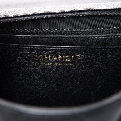 Chanel Caviar Quilted Jumbo Single Flap Black 5 of 13