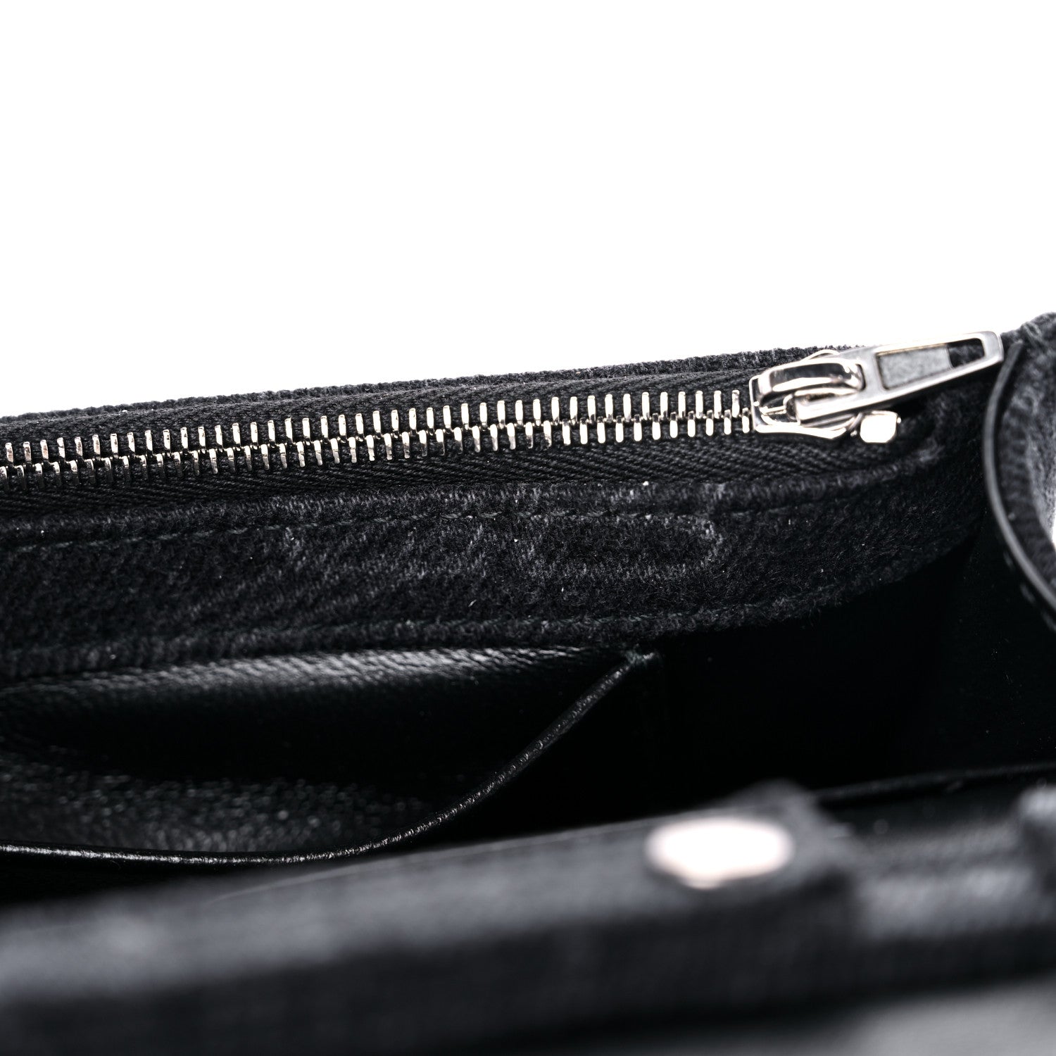 Balenciaga Denim BB Monogram Hourglass Chain Bag Black 9 of 9