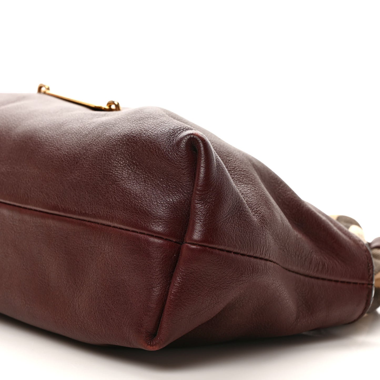 Calfskin House Check Little Crush Deep Claret