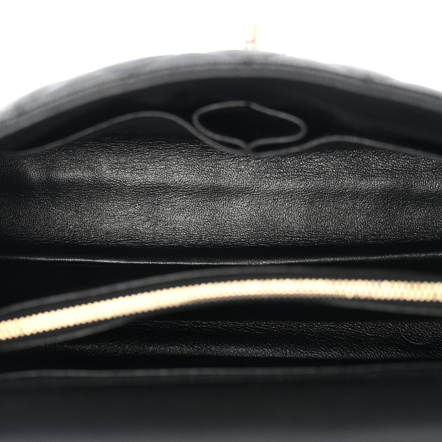 Caviar Lizard Quilted Small Coco Handle Flap Black