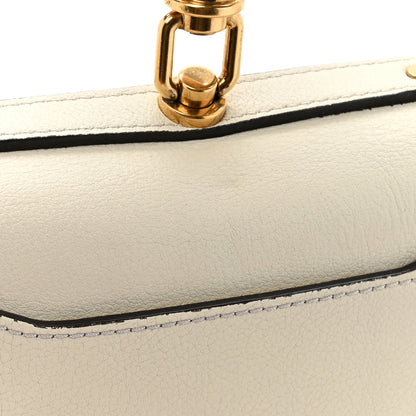 Chloe Calfskin Suede Small Nile Bracelet Bag Off White 15 of 18