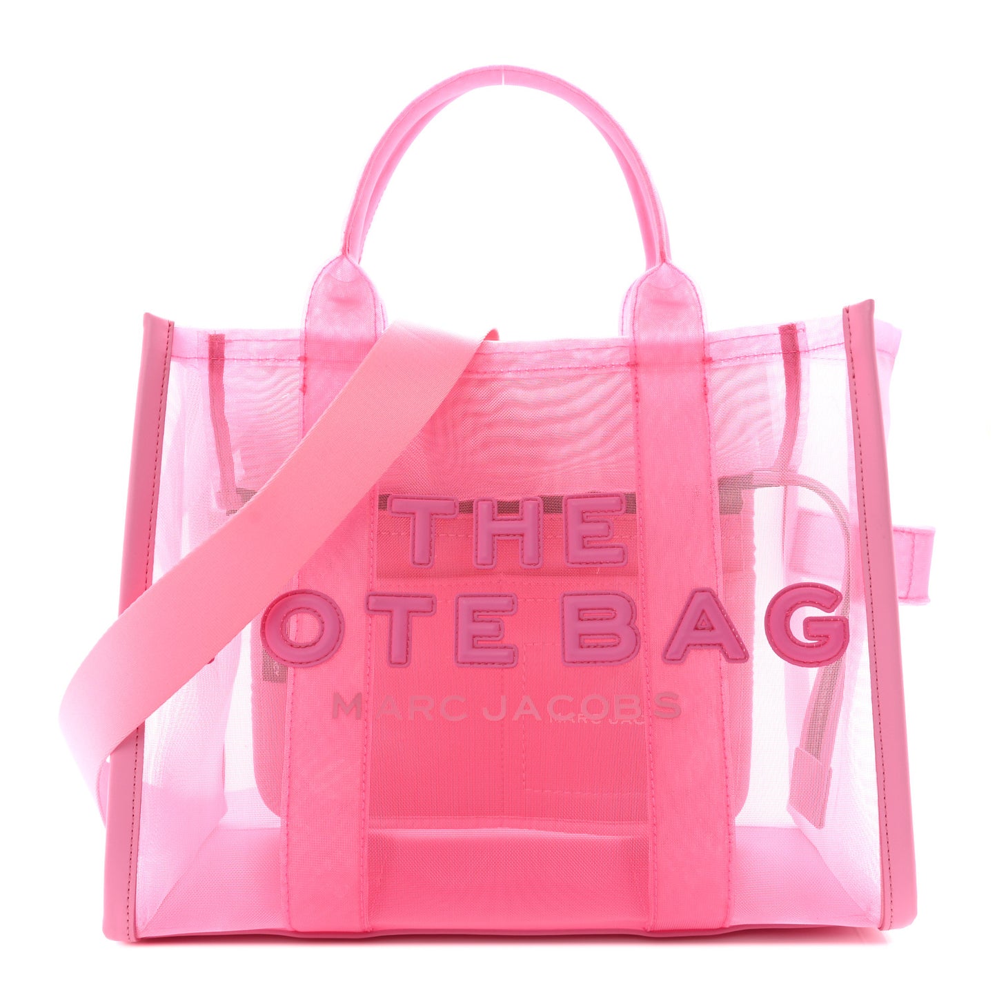 Nylon Medium The Mesh Tote Bag Pink