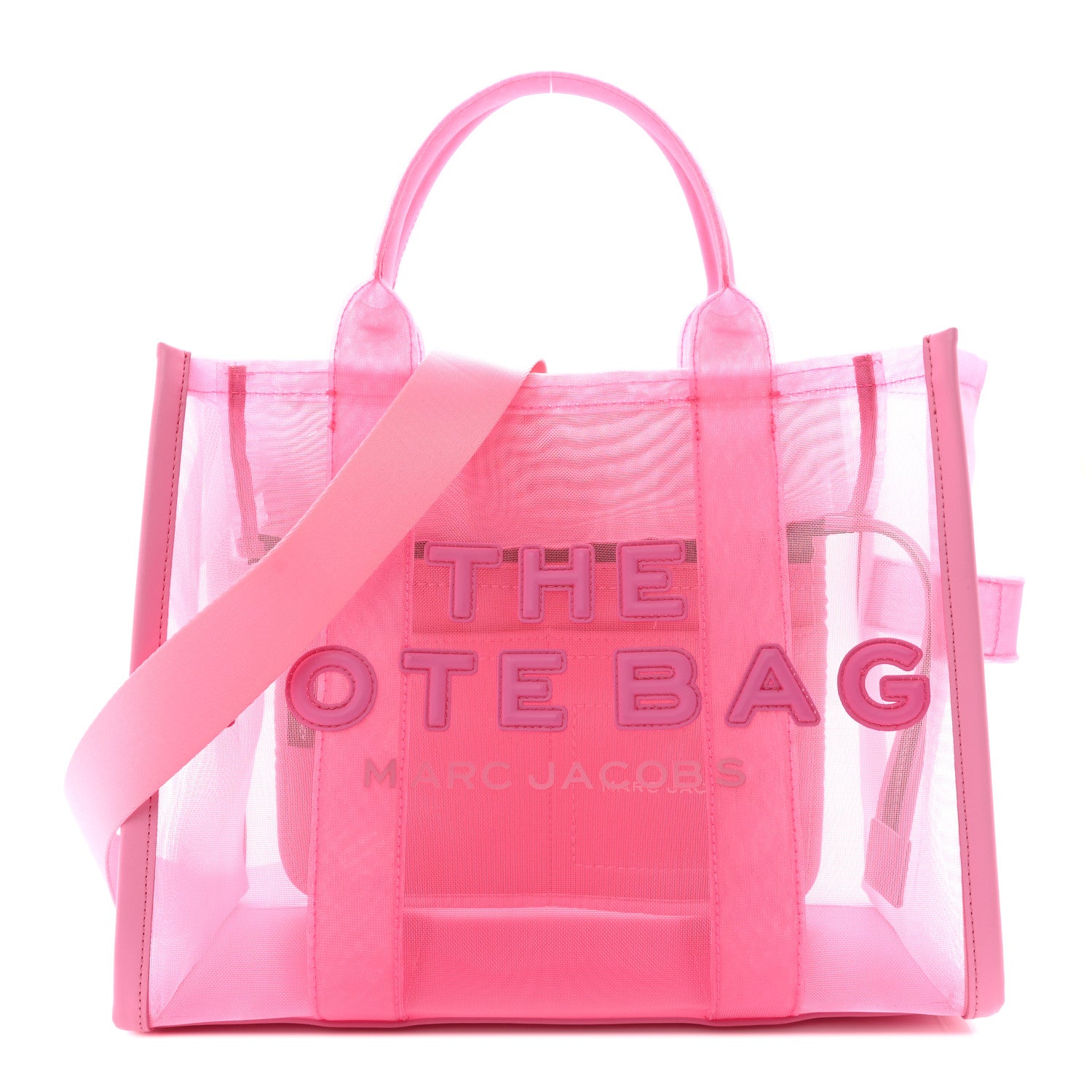 Marc Jacobs Nylon Medium The Mesh Tote Bag Pink 1 of 14