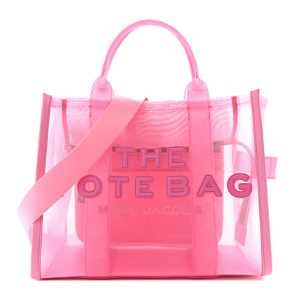Marc Jacobs Nylon Medium The Mesh Tote Bag Pink 1 of 14