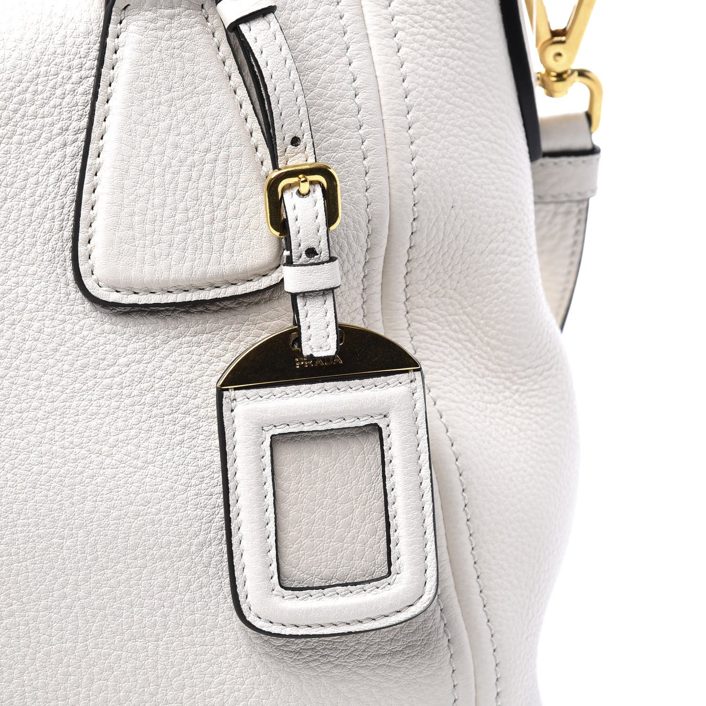 Vitello Phenix Shopping Tote Bianco