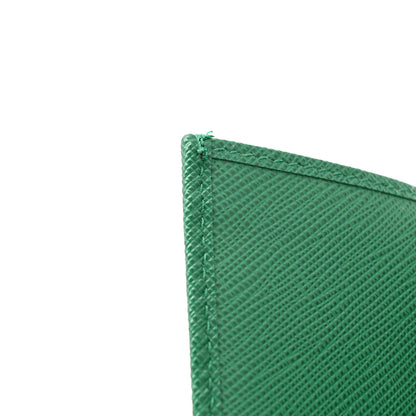 Prada Saffiano Triangle Continental Zip Wallet Mango 10 of 11