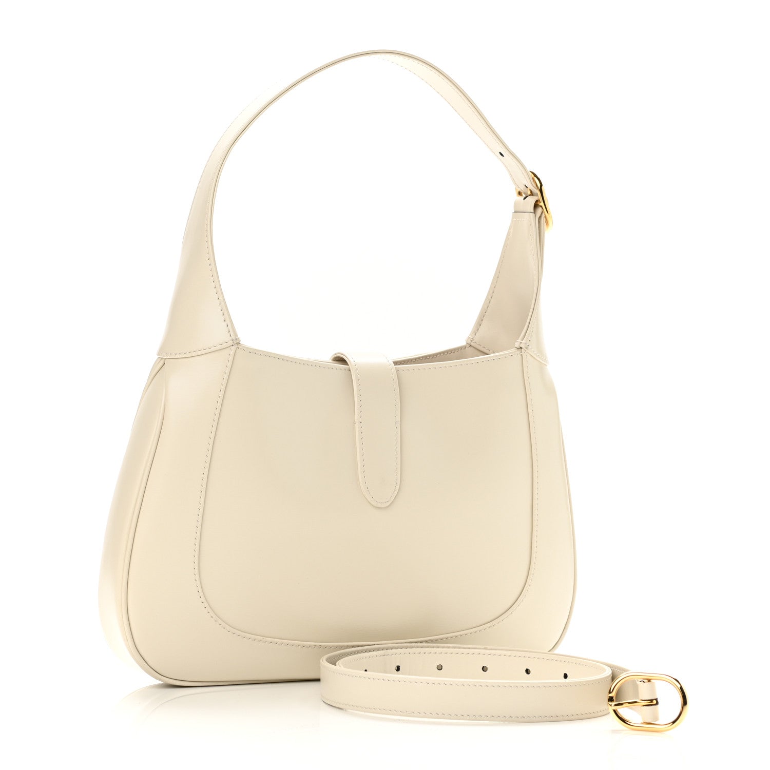 Gucci Boarded Dyana Lux Calfskin Small Jackie 1961 Hobo Mystic White 3 of 11