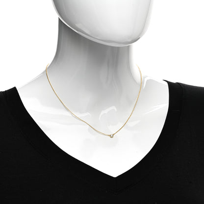 Tiffany 18K Yellow Gold Diamond .17ct Elsa Peretti Diamonds by the Yard Pendant Necklace 2 of 4