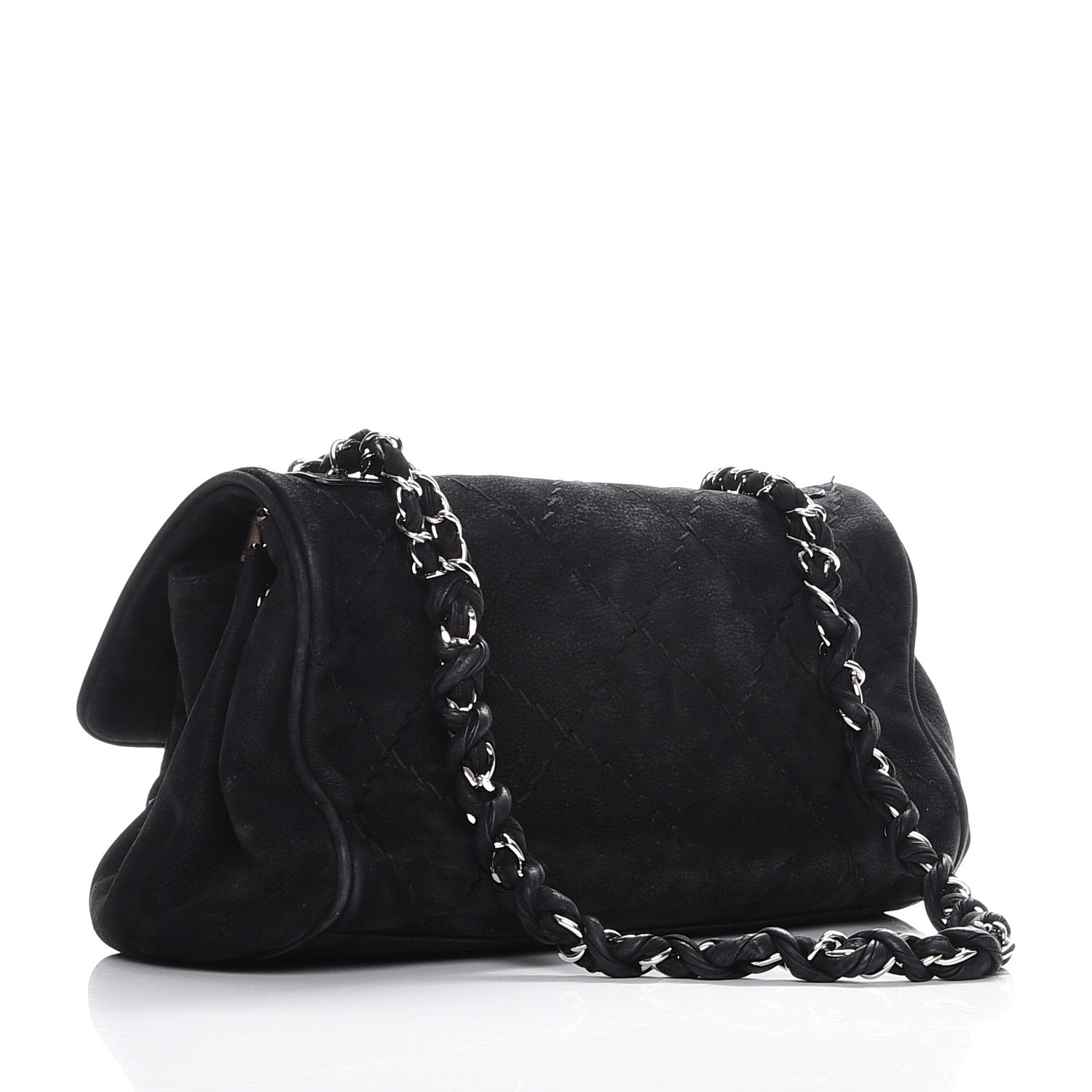 Chanel Suede Ultimate Stitch Flap Navy Blue 2 of 9