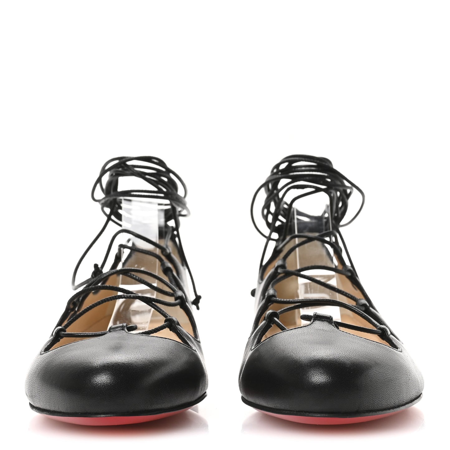 Shiny Nappa Mary Scott Flats 37 Black