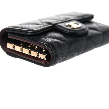 Chanel Caviar Quilted Classic 4 Key Holder Wallet Black 11 of 14