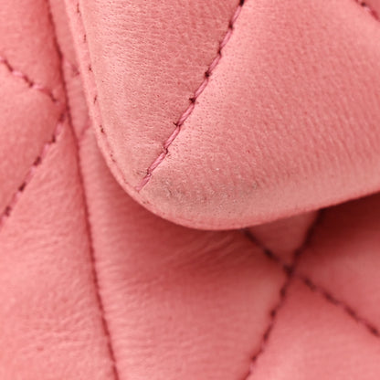 Chanel Lambskin Quilted Valentine Charms Medium Single Flap Pink 13 of 13
