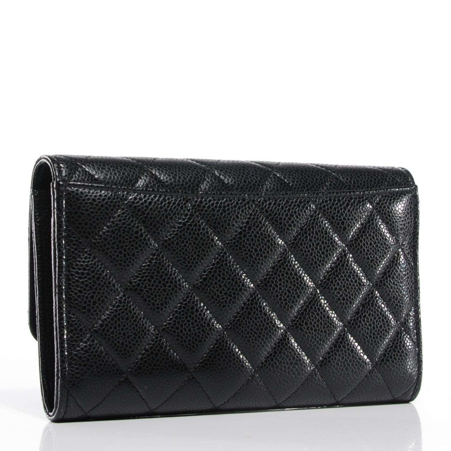Chanel Caviar Quilted Wallet on Removable Chain Black 3 of 9