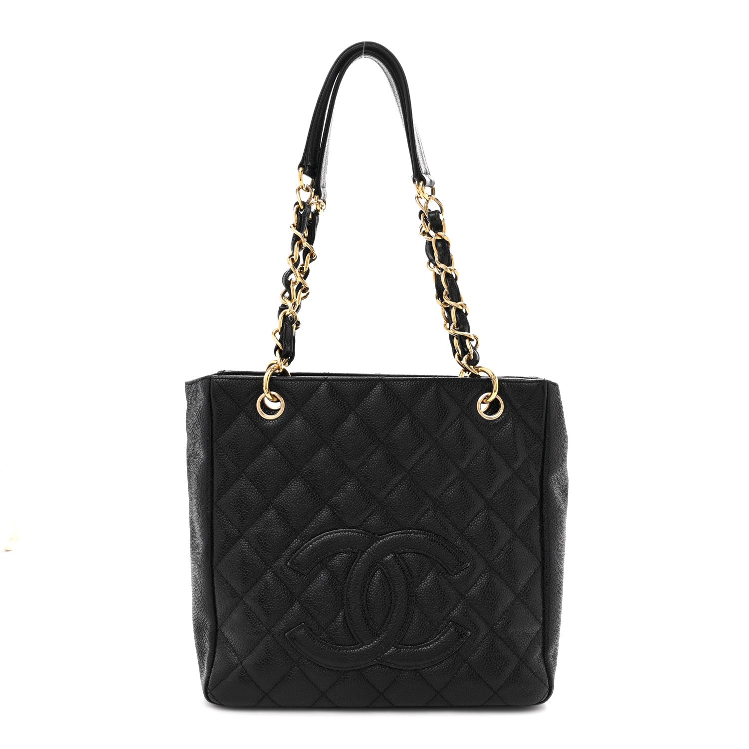 Chanel Caviar Quilted Petit Shopping Tote PST Black 1 of 14