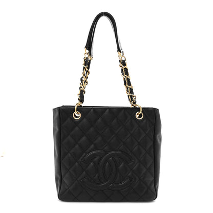 Chanel Caviar Quilted Petit Shopping Tote PST Black 1 of 14