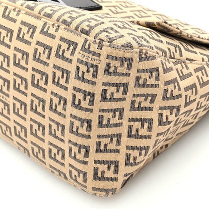 Fendi Zucchino Mama Baguette Mogano Panna Testa di Moro 9 of 10
