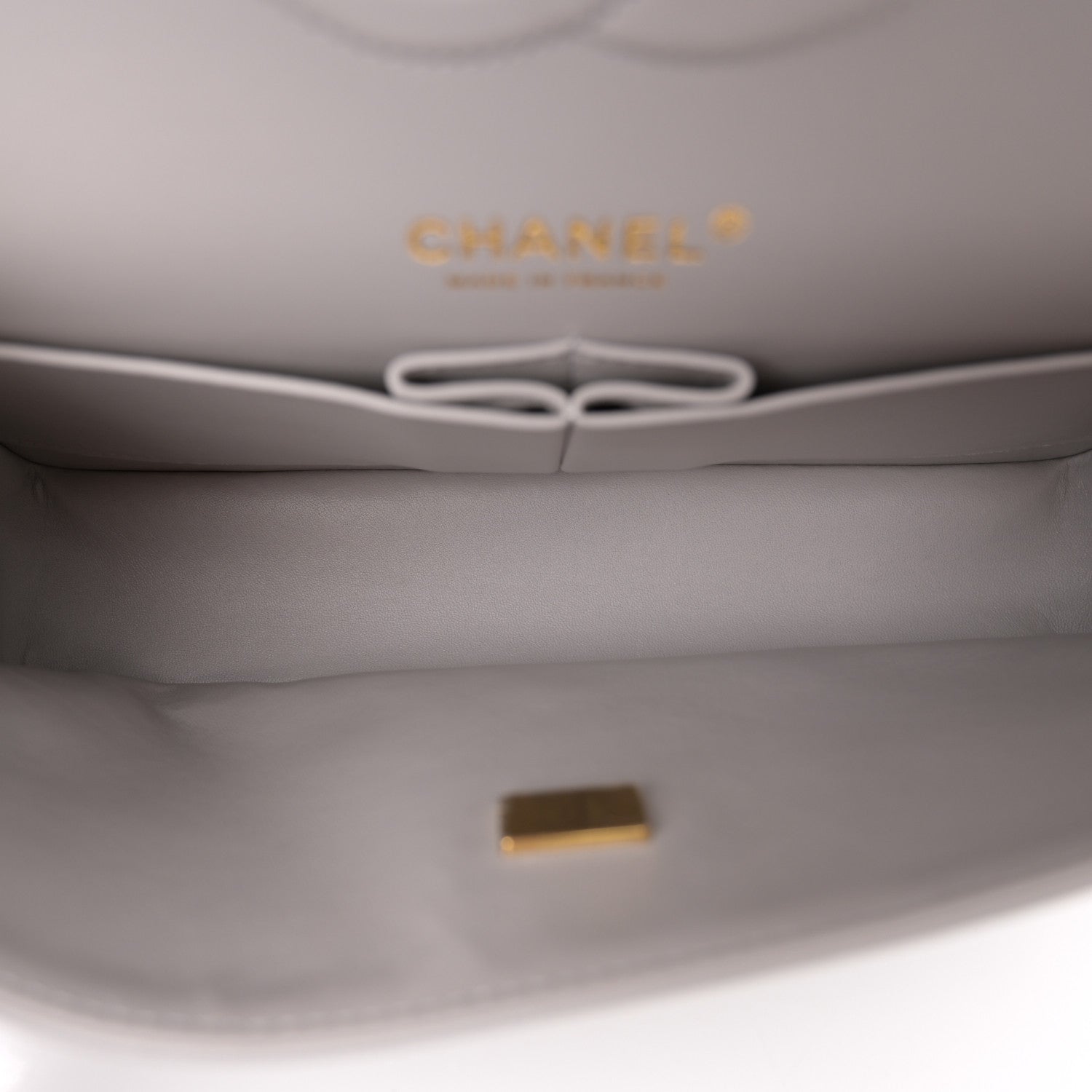 Chanel Caviar Quilted Medium Double Flap Grey 5 of 10