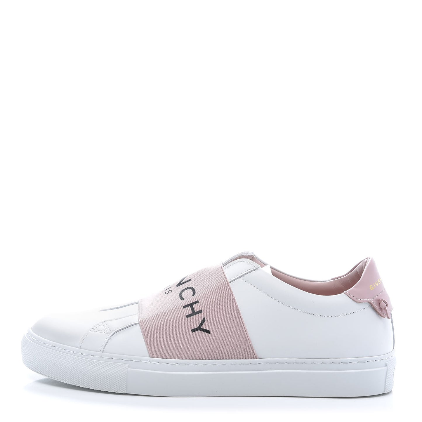 Calfskin Band Logo Womens Urban Street Sneakers 38 Rose Clair