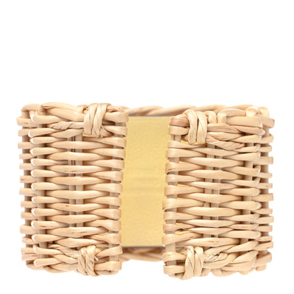Hermes Wicker Swift Medor Picnic Cuff Bracelet T2 Nata 3 of 5