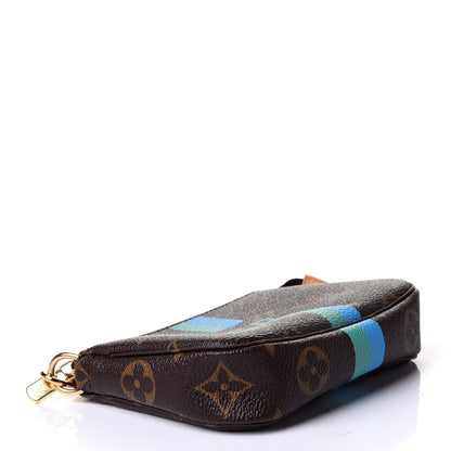 Louis Vuitton Monogram My LV Heritage Mini Pochette Accessories Vert Clair Blue Clair 4 of 8
