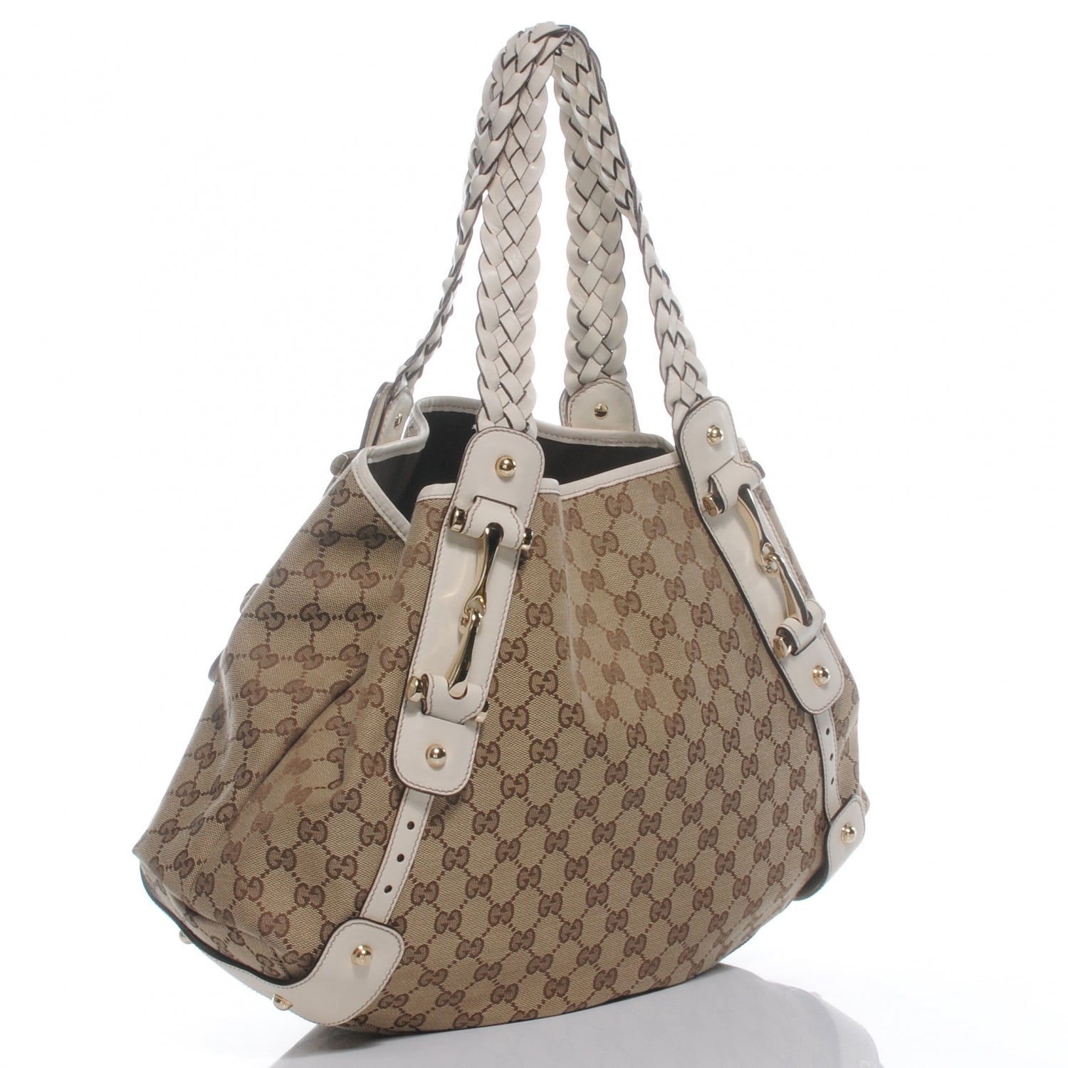 Gucci Monogram Pelham Medium Shoulder Bag White 3 of 7