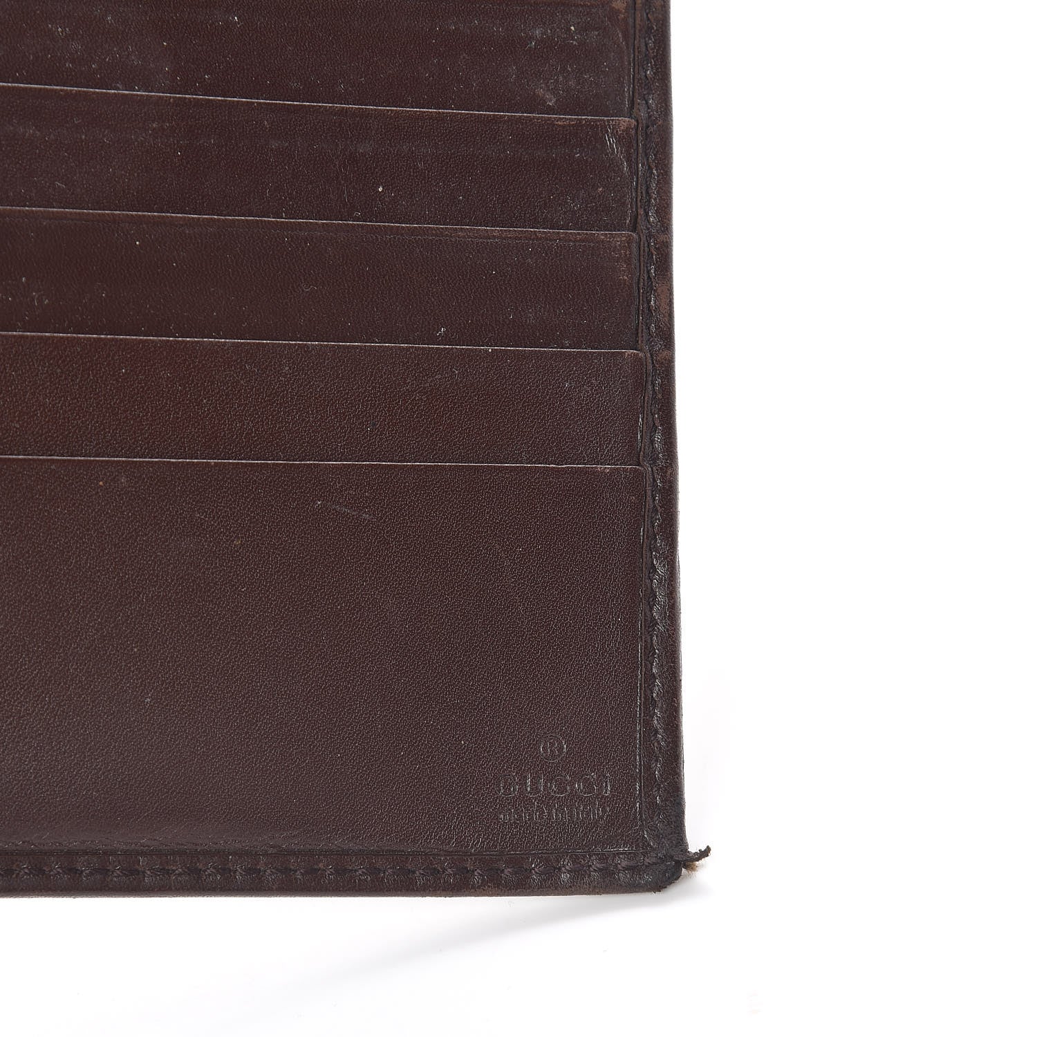 Gucci Monogram Mens New Britt Bi-Fold Wallet Dark Brown 6 of 14