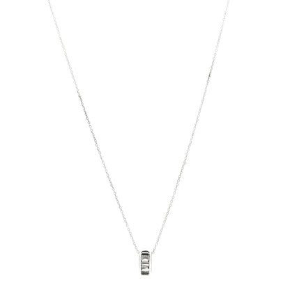 Tiffany Sterling Silver Atlas Open Pendant Necklace 1 of 5