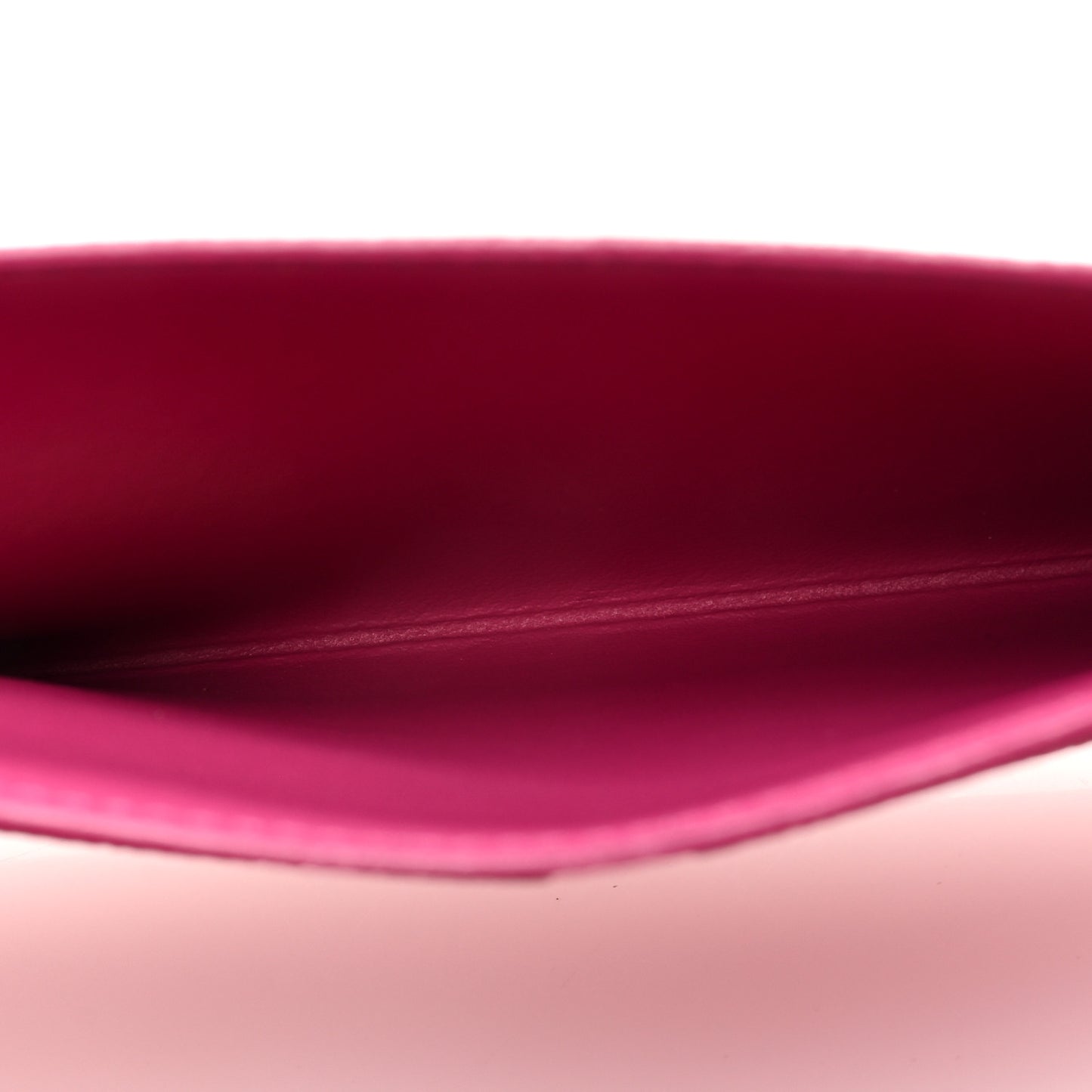 Calfskin Felicie Card Holder Insert Hot Pink