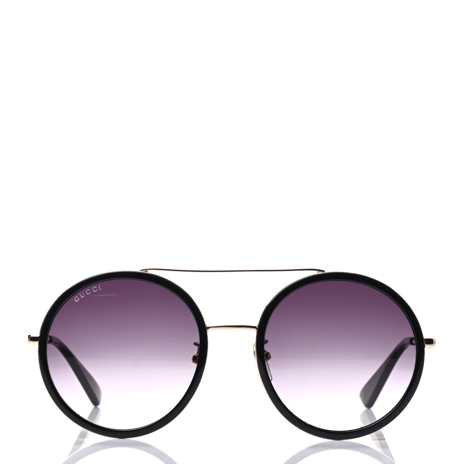 Gucci Metal Round Frame Sunglasses GG0061S Black 2 of 8